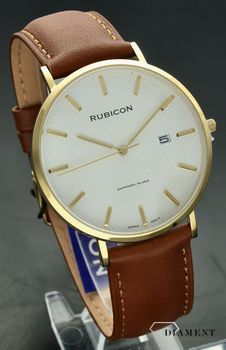 Zegarek męski Rubicon na pasku z szafirowym szkłem RNCE49 (3).jpg
